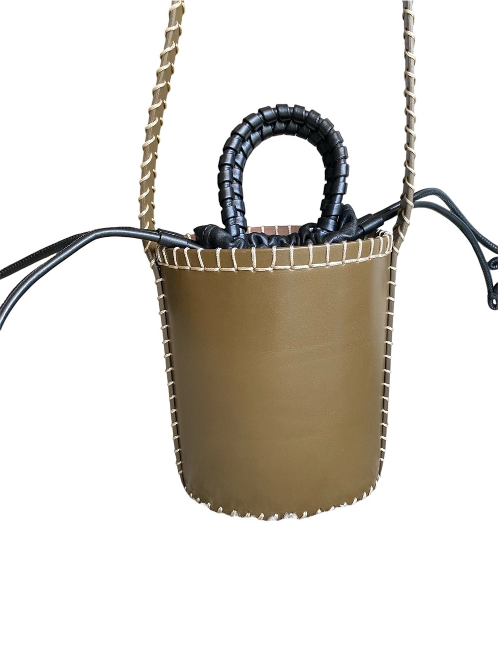 Chloe Mini Luella Bucket Crossbody Bag in Bi-Color Leather - Picture 2 of 7